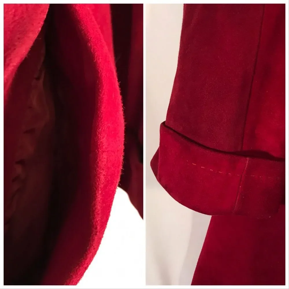 Vintage Vogue Mitzo Madrid Designer Leather Coat